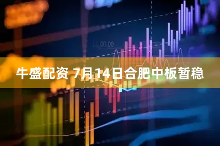 牛盛配资 7月14日合肥中板暂稳